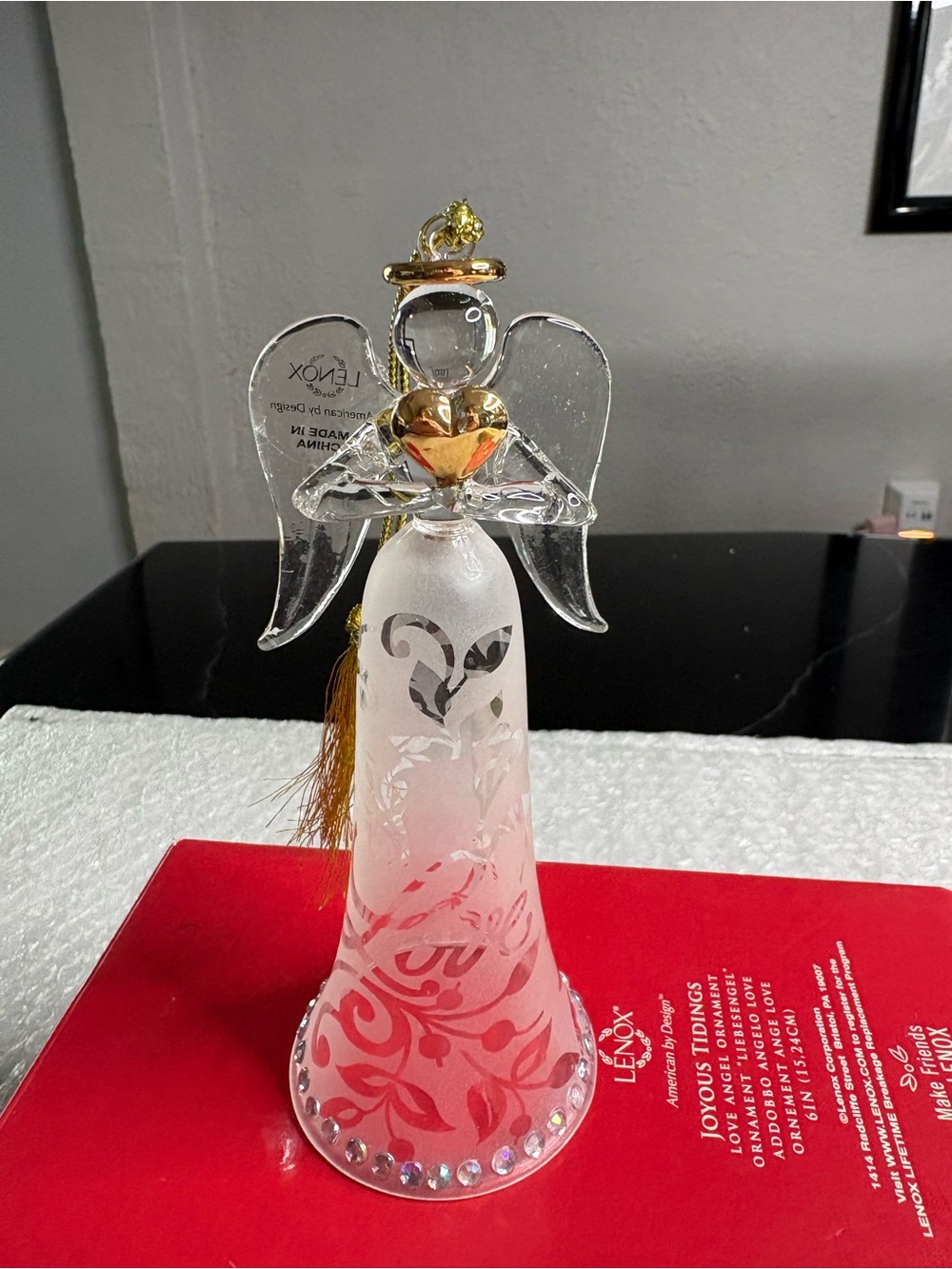 Lenox Joyous Tidings Love Angel Ornament